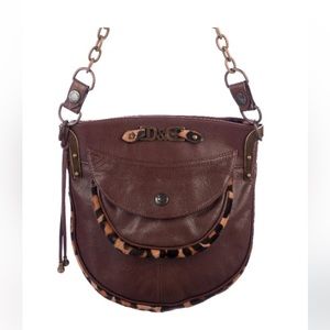 D&G Ponyhair-Trimmed Chain Shoulder Bag
